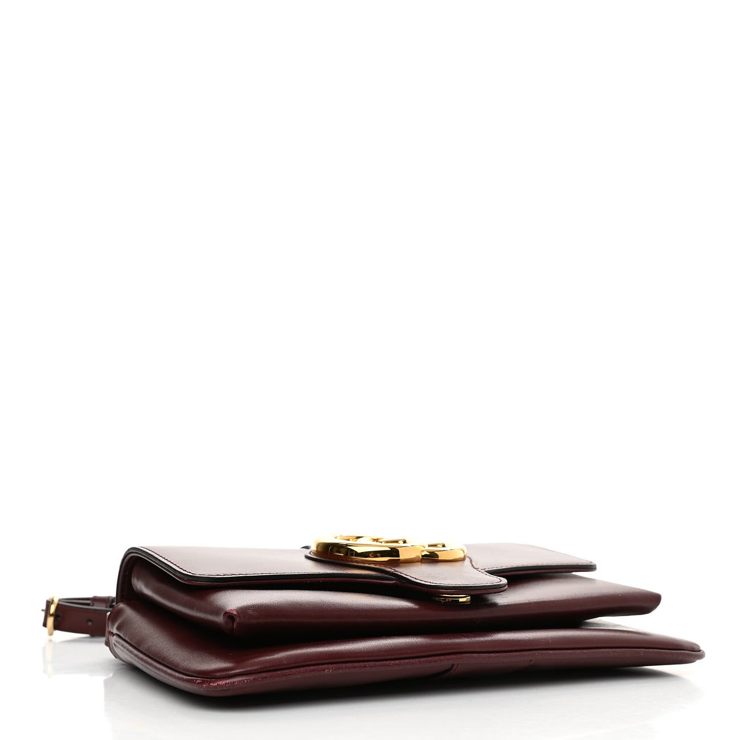 Vitello Palmellato Lux Small Arli Flap Shoulder Bag Vintage Bordeaux