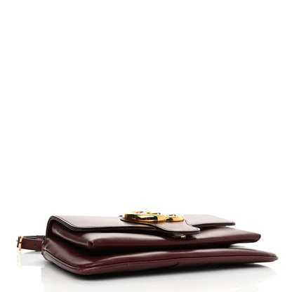 Gucci Vitello Palmellato Lux Small Arli Flap Shoulder Bag Vintage Bordeaux 4 of 14