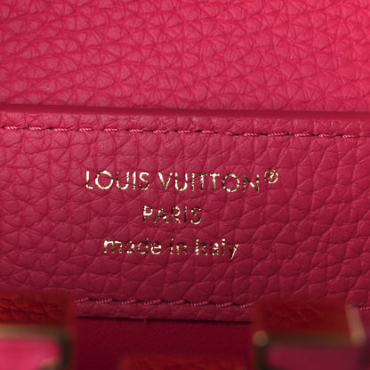 Louis Vuitton Rattan Taurillon Capucines Mini Magenta 6 of 10