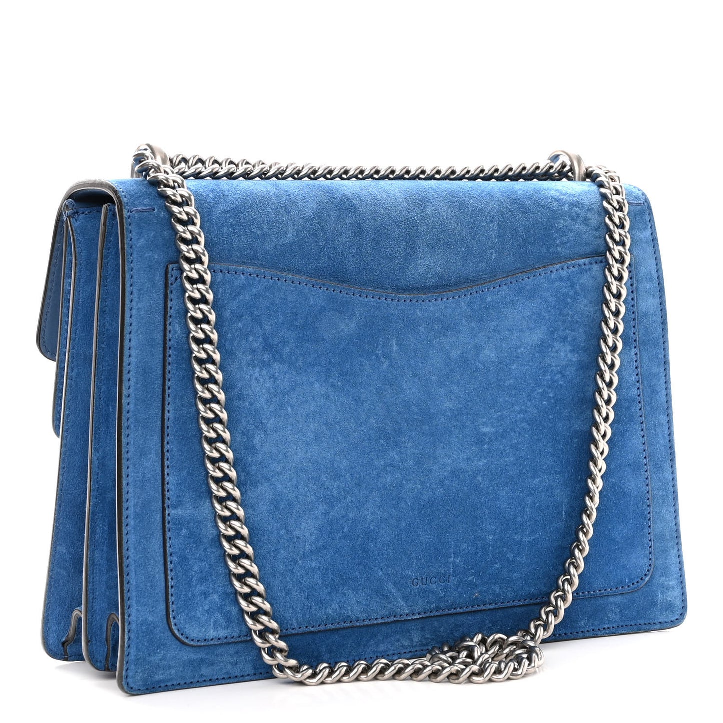 Suede Medium Dionysus Shoulder Bag Blue
