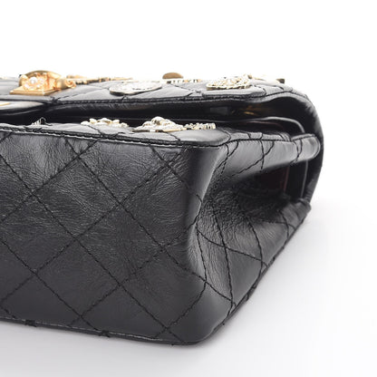 Chanel Aged Calfskin Lucky Charms 2.55 Reissue 225 Flap Black 10 of 11