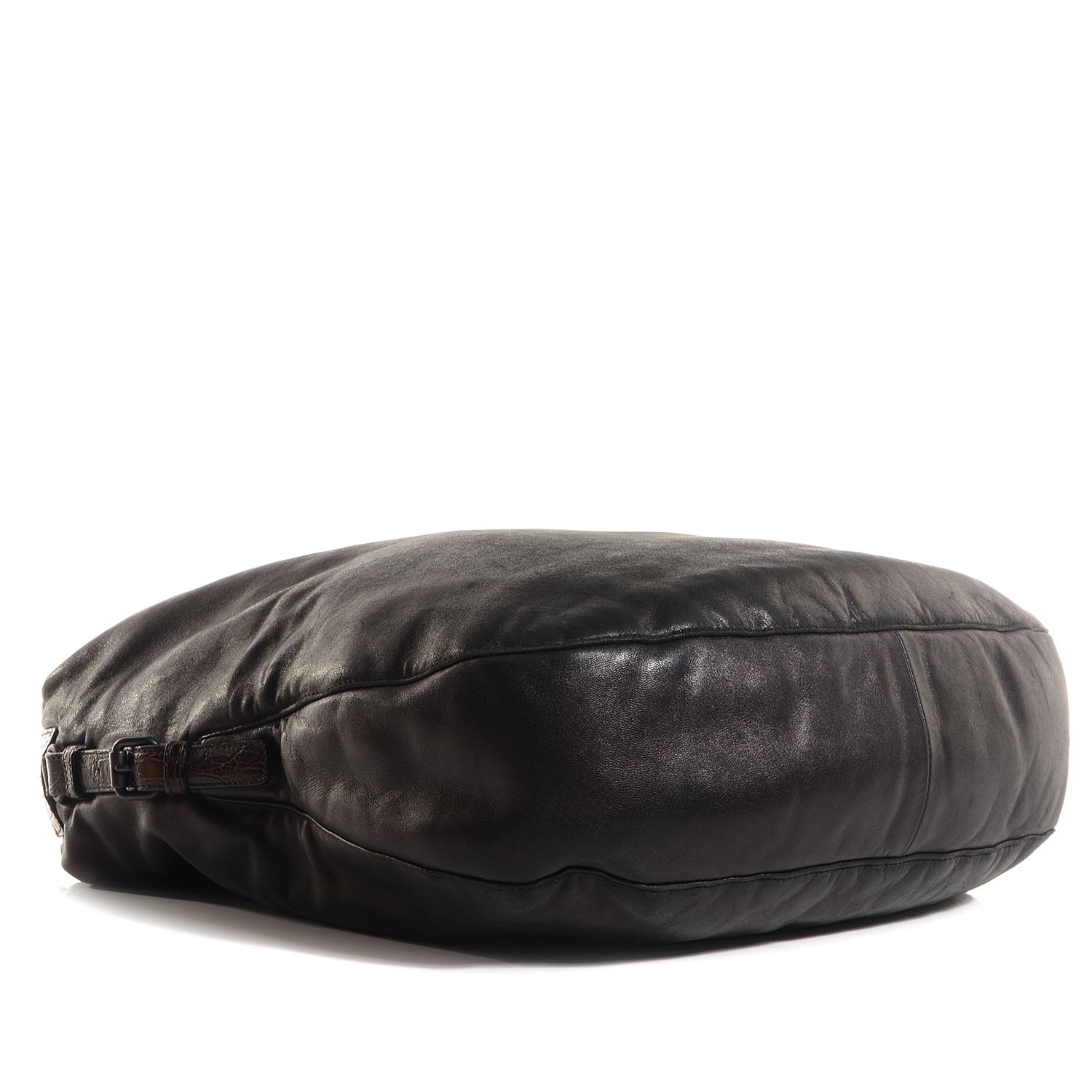 Bottega Veneta Intrecciato Soft Caiman San Marco Settantasei Hobo Nero Black 4 of 8