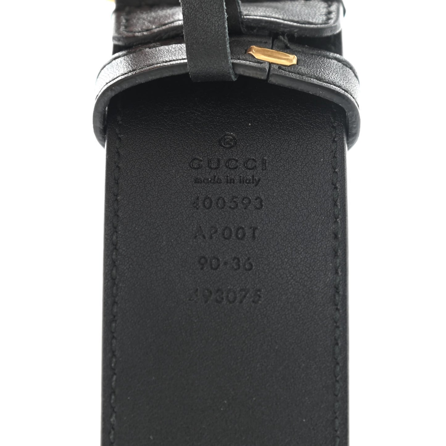 Calfskin Double G 40mm Belt 90 36 Black