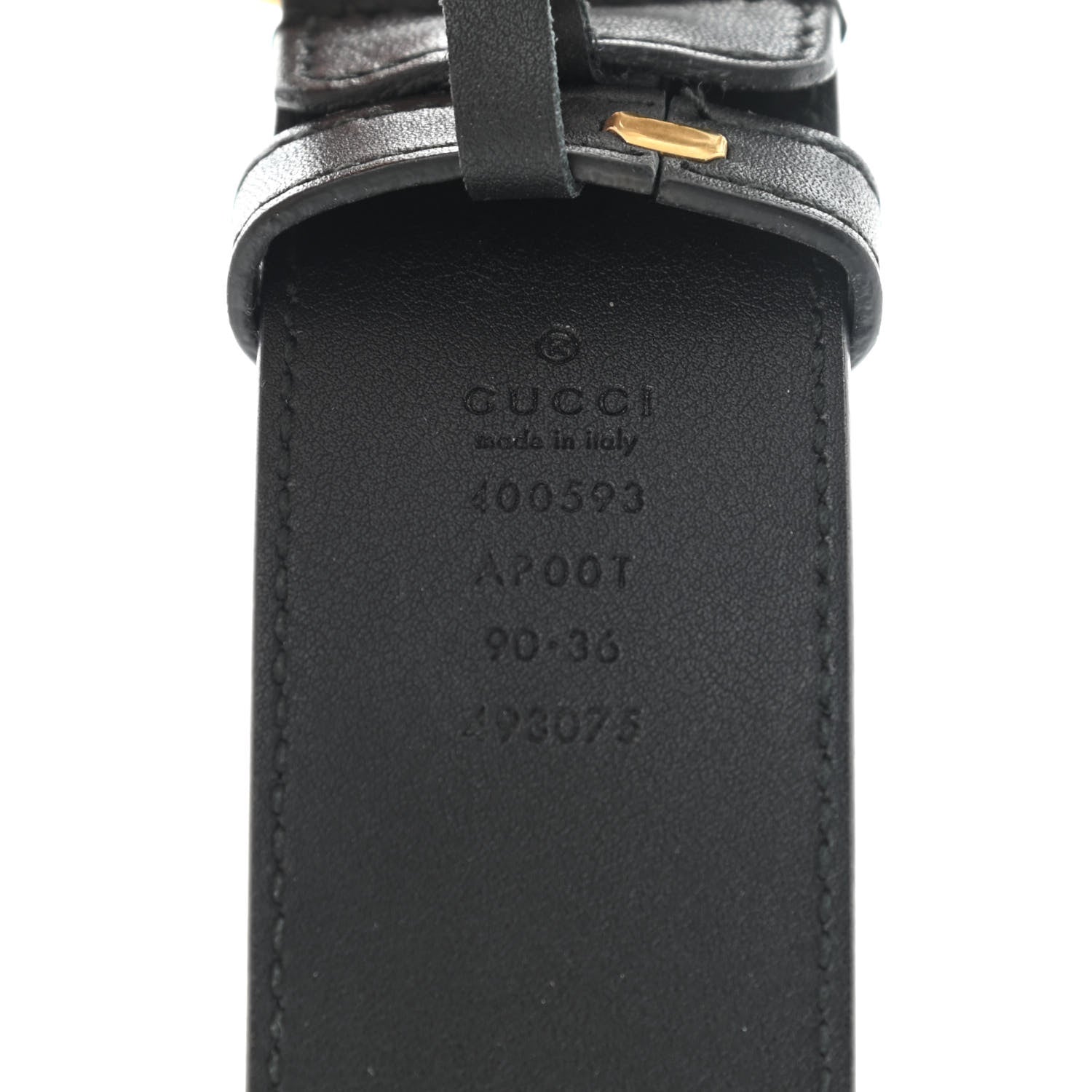 Gucci Calfskin Double G 40mm Belt 90 36 Black 2 of 5