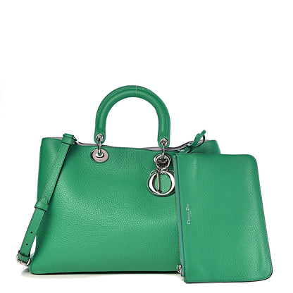Christian Dior Bullcalf Large Diorissimo Tote Green 1 of 12