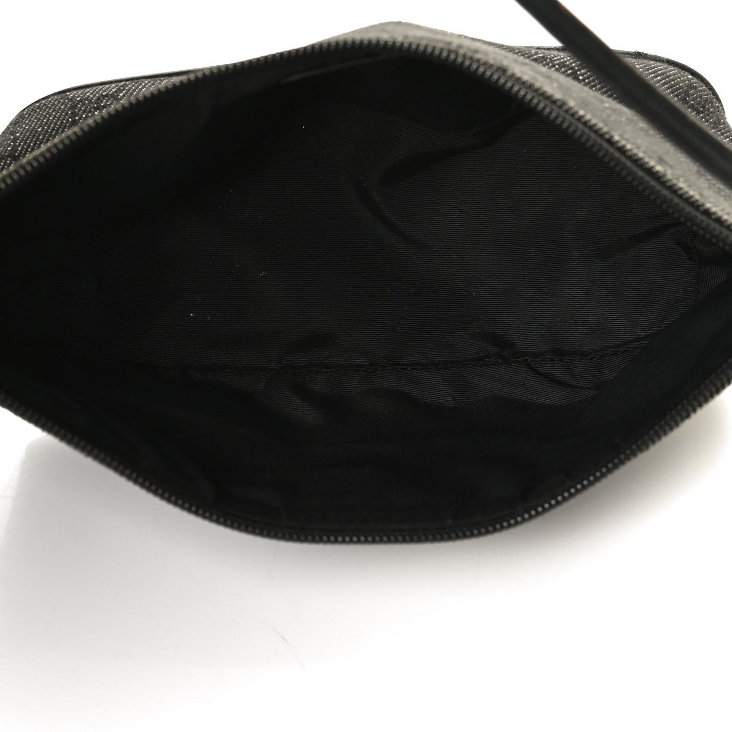 Denim Monogram Boat Pochette Black