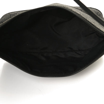 Gucci Denim Monogram Boat Pochette Black 5 of 11