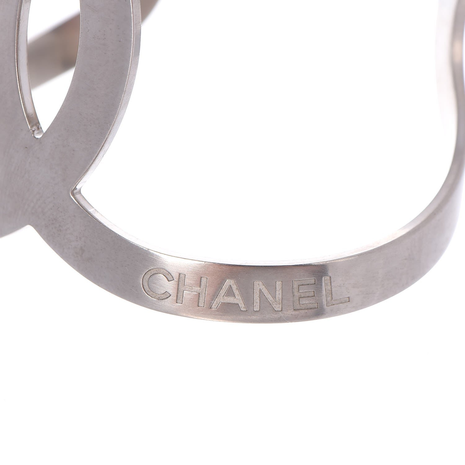 Chanel Metal CC Cuff Silver 4 of 6