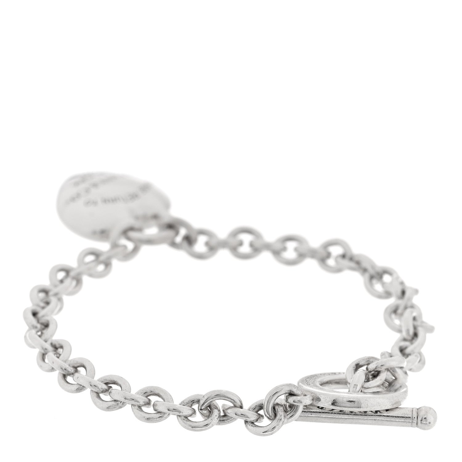 Tiffany Sterling Silver Return to Tiffany Full Heart Toggle Bracelet 2 of 4