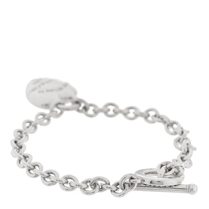Tiffany Sterling Silver Return to Tiffany Full Heart Toggle Bracelet 2 of 4