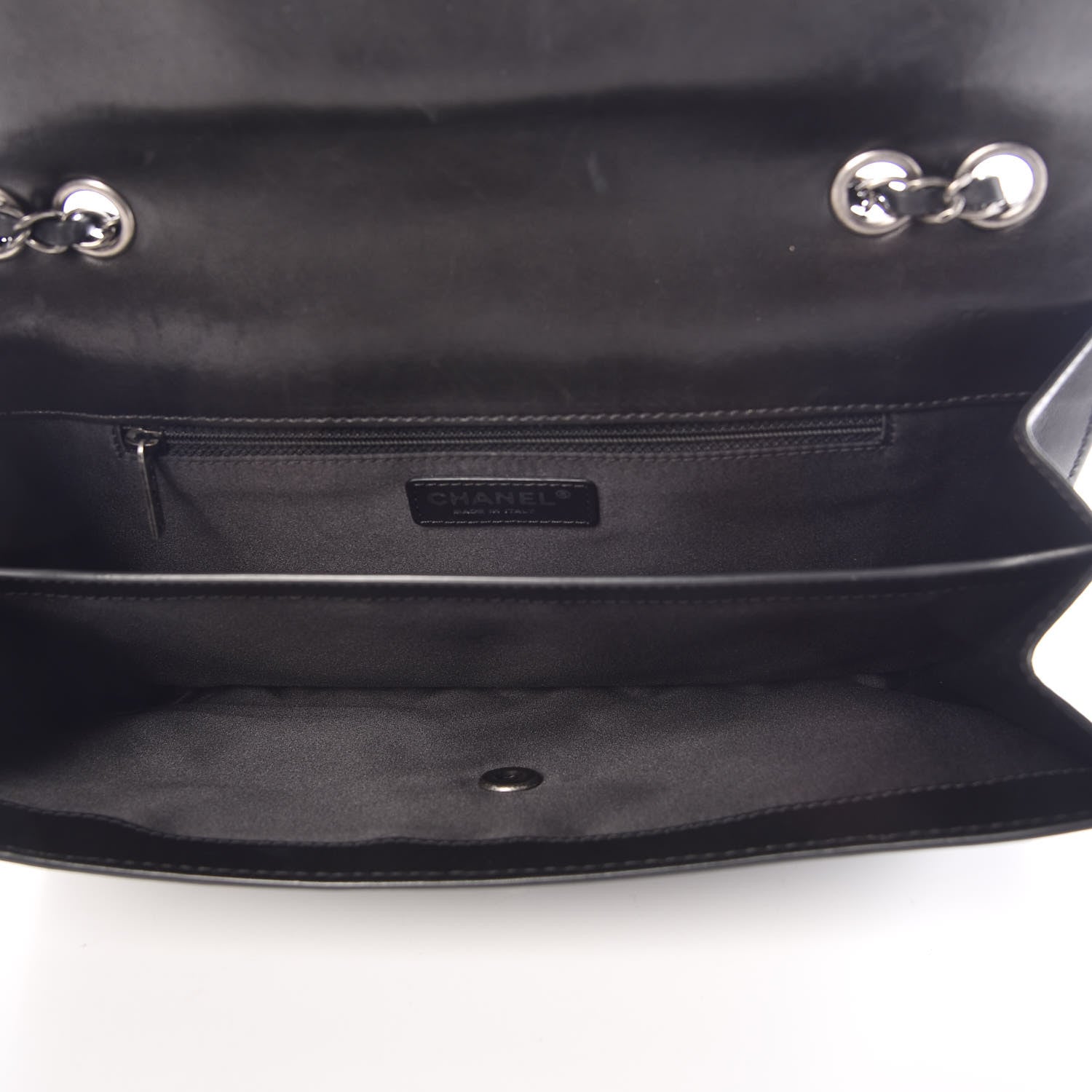 Chanel Lambskin Quilted Citizen Zip Flap Black 5 of 10