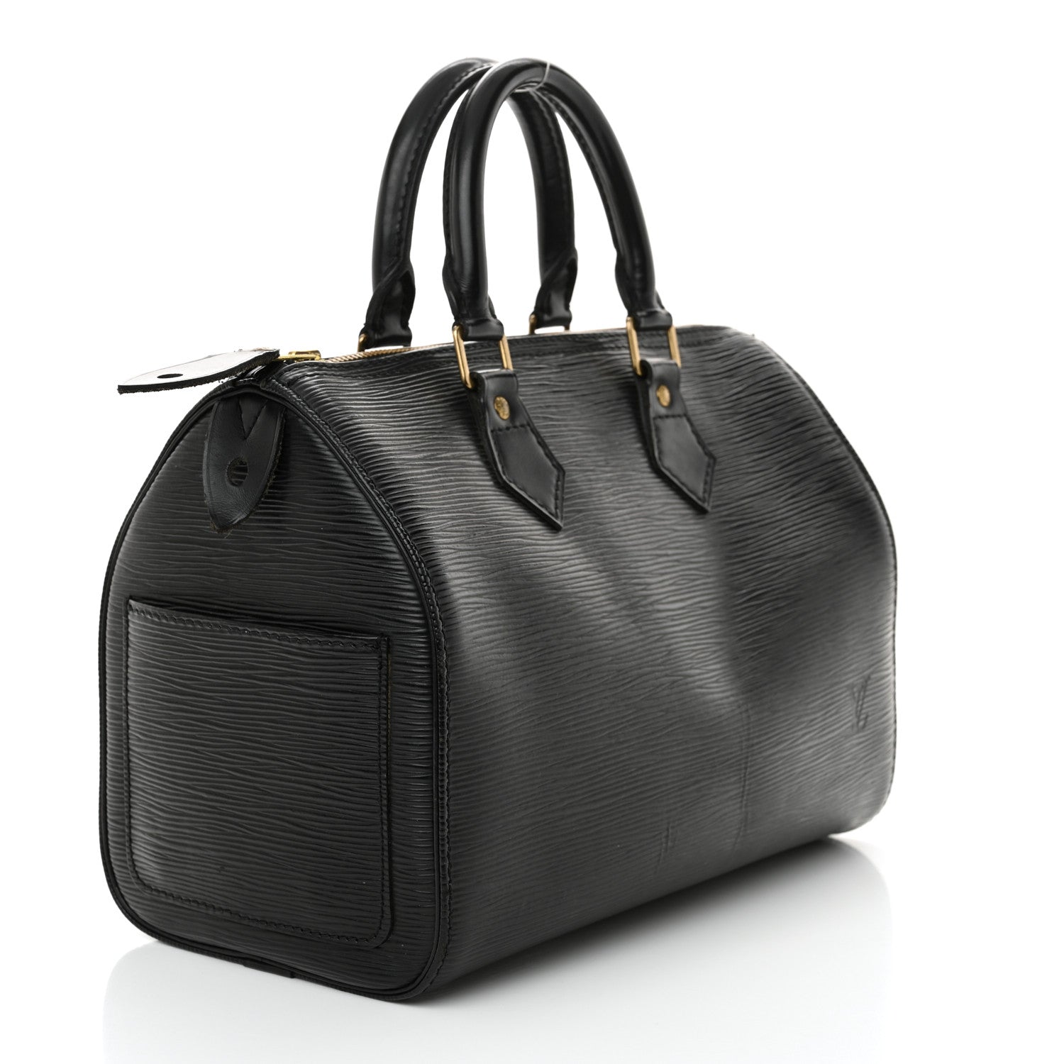 Louis Vuitton Epi Speedy 25 Black 2 of 16