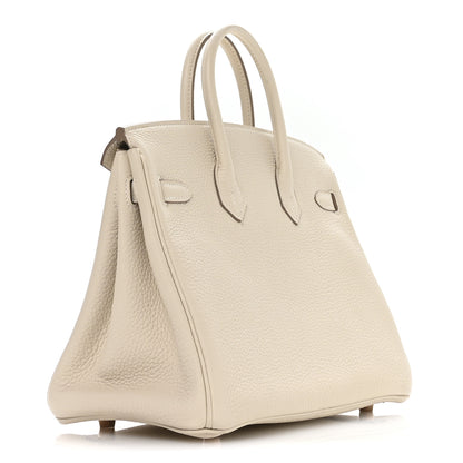 Hermes Togo Birkin 25 Craie 5 of 21