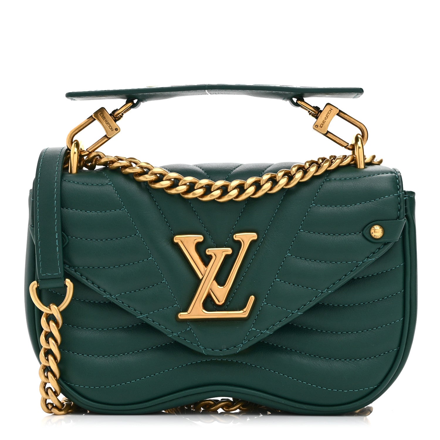 Louis Vuitton Calfskin New Wave Chain PM Emerald 1 of 11