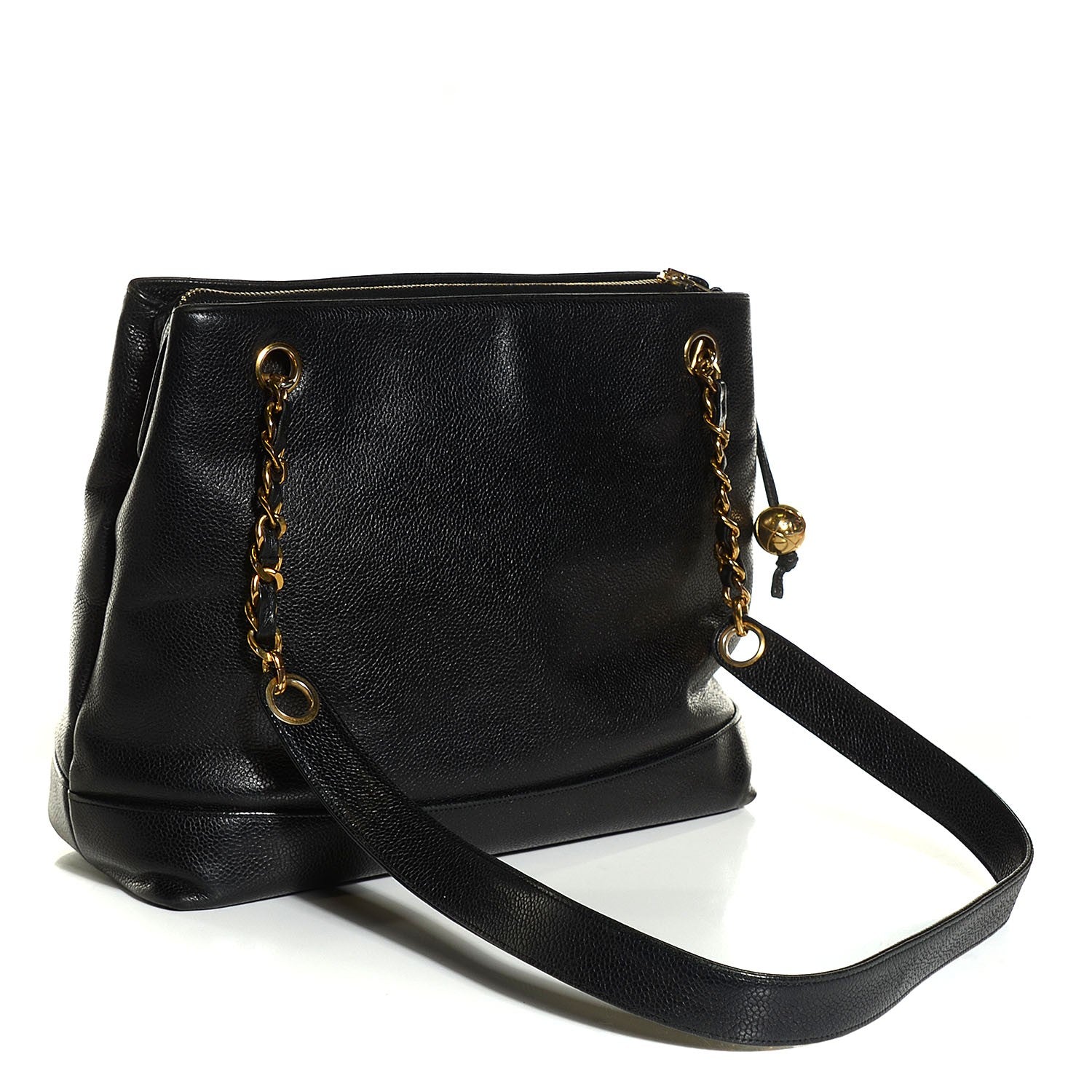 Chanel Caviar CC Shoulder Bag Black 3 of 7