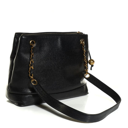 Chanel Caviar CC Shoulder Bag Black 3 of 7