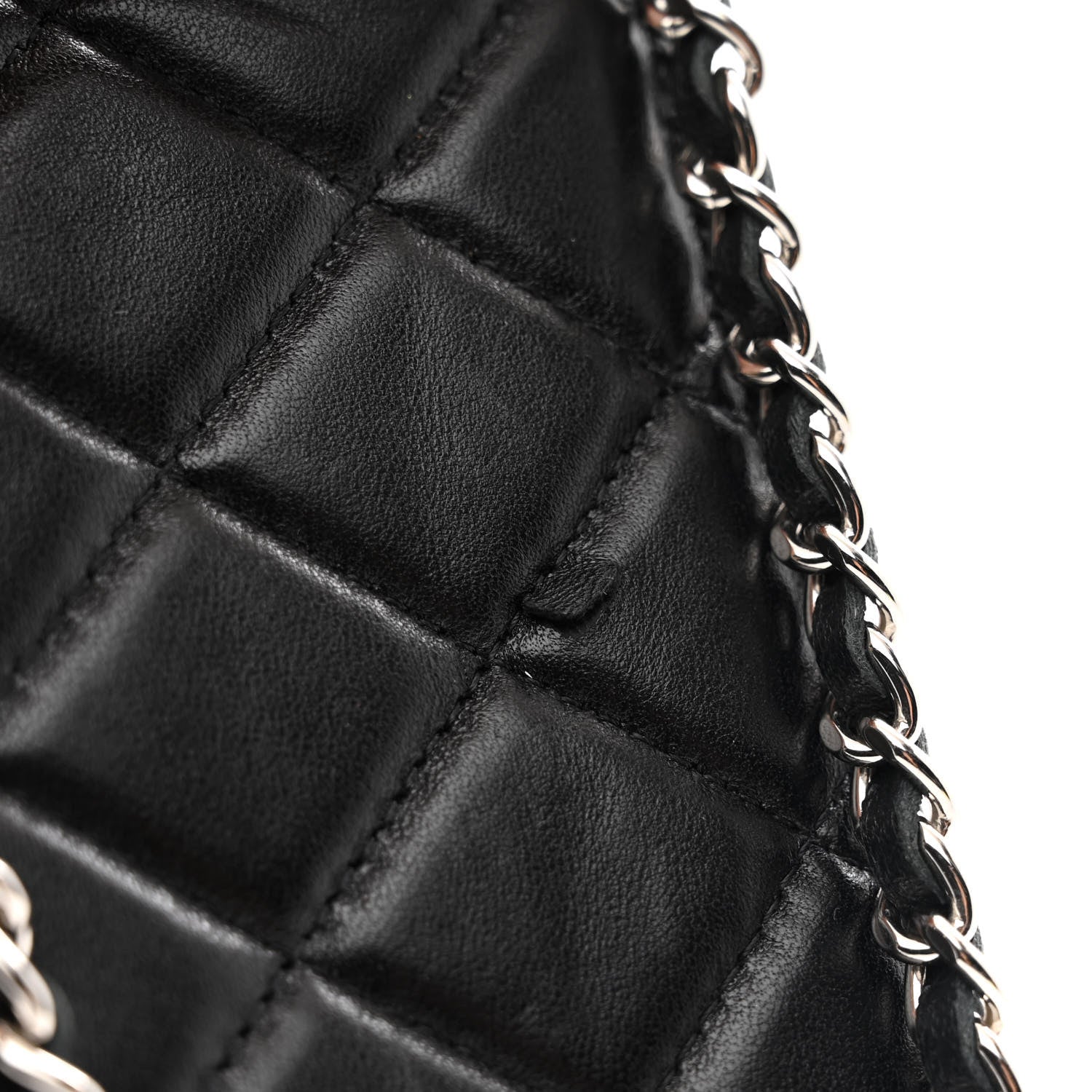 Chanel Lambskin Quilted Zip Phone Case Black 11 of 11