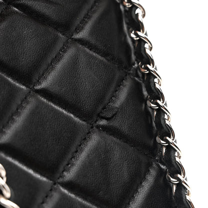 Chanel Lambskin Quilted Zip Phone Case Black 11 of 11
