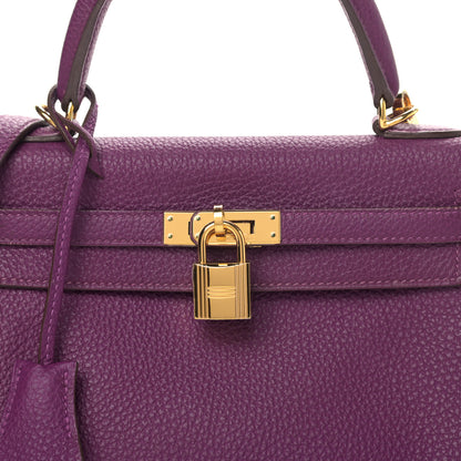 Hermes Togo Kelly Retourne 25 Anemone 8 of 11