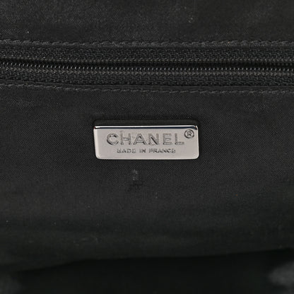 Chanel Tweed Paris NY Framed Pleated Pouch Bag Grey 6 of 12