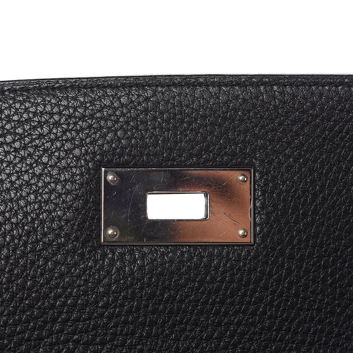 Hermes Taurillon Clemence Retourne Kelly 40 Black 25 of 34