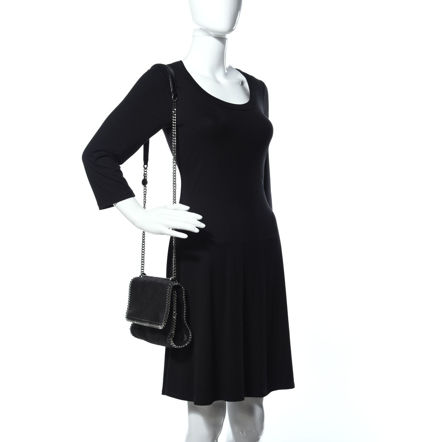 Stella McCartney Shaggy Deer Falabella Messenger Black 2 of 8