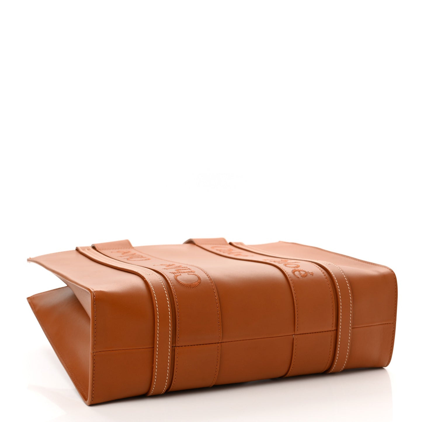 Calfskin Medium Woody Tote Caramel