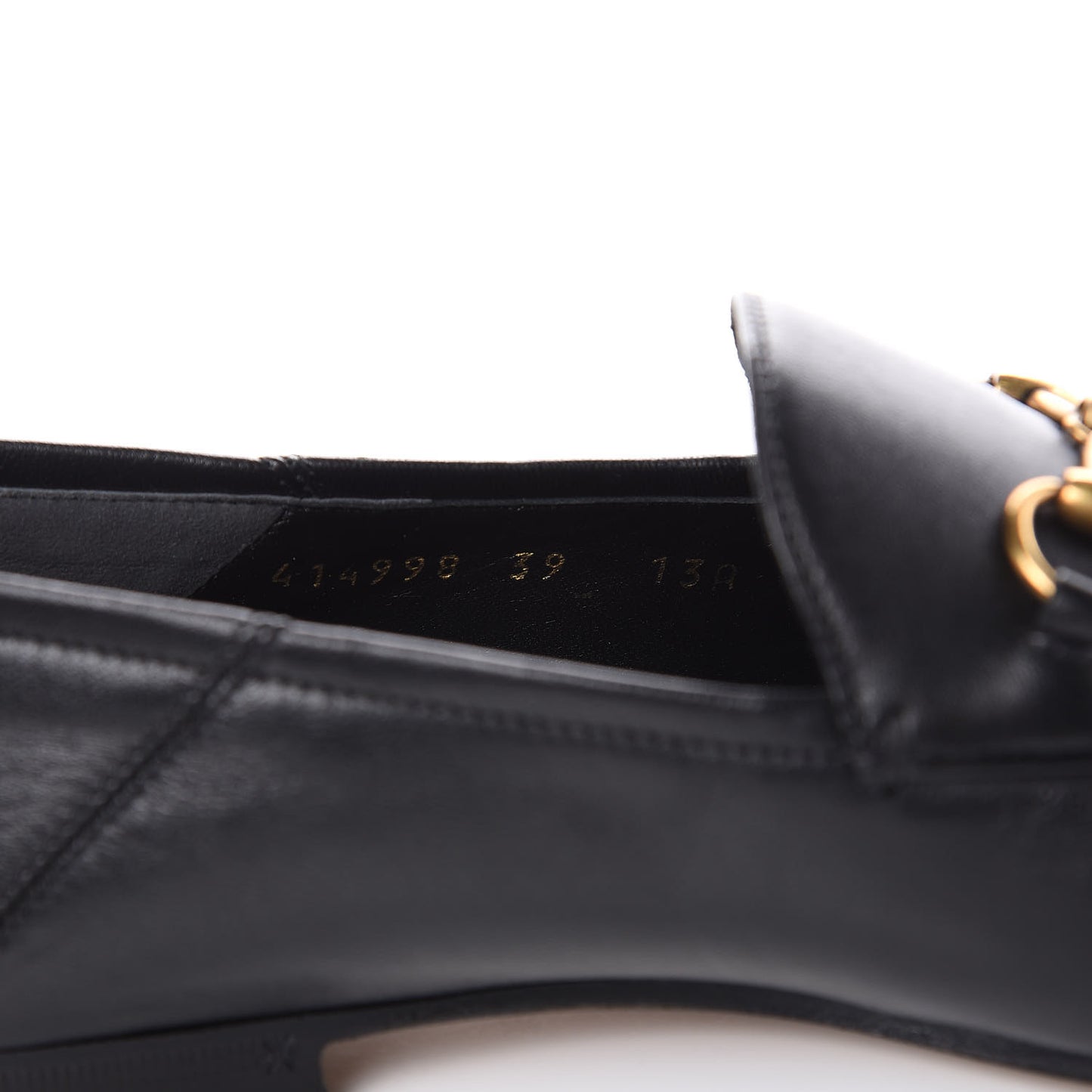Lambskin Womens Brixton Horsebit Loafers 39 Black