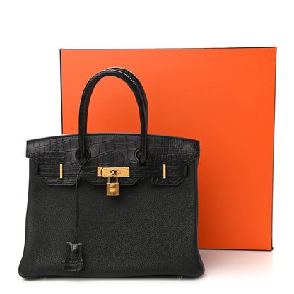 Hermes Togo Matte Alligator Birkin Touch 30 Black 11 of 11