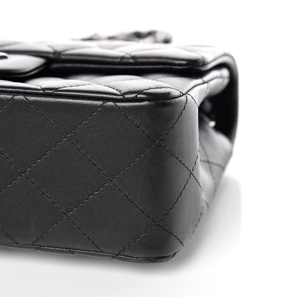 Chanel Lambskin Quilted Mini Rectangular Flap Black 6 of 10