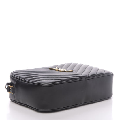 Saint Laurent Calfskin Matelasse Monogram Lou Camera Bag Black 5 of 16