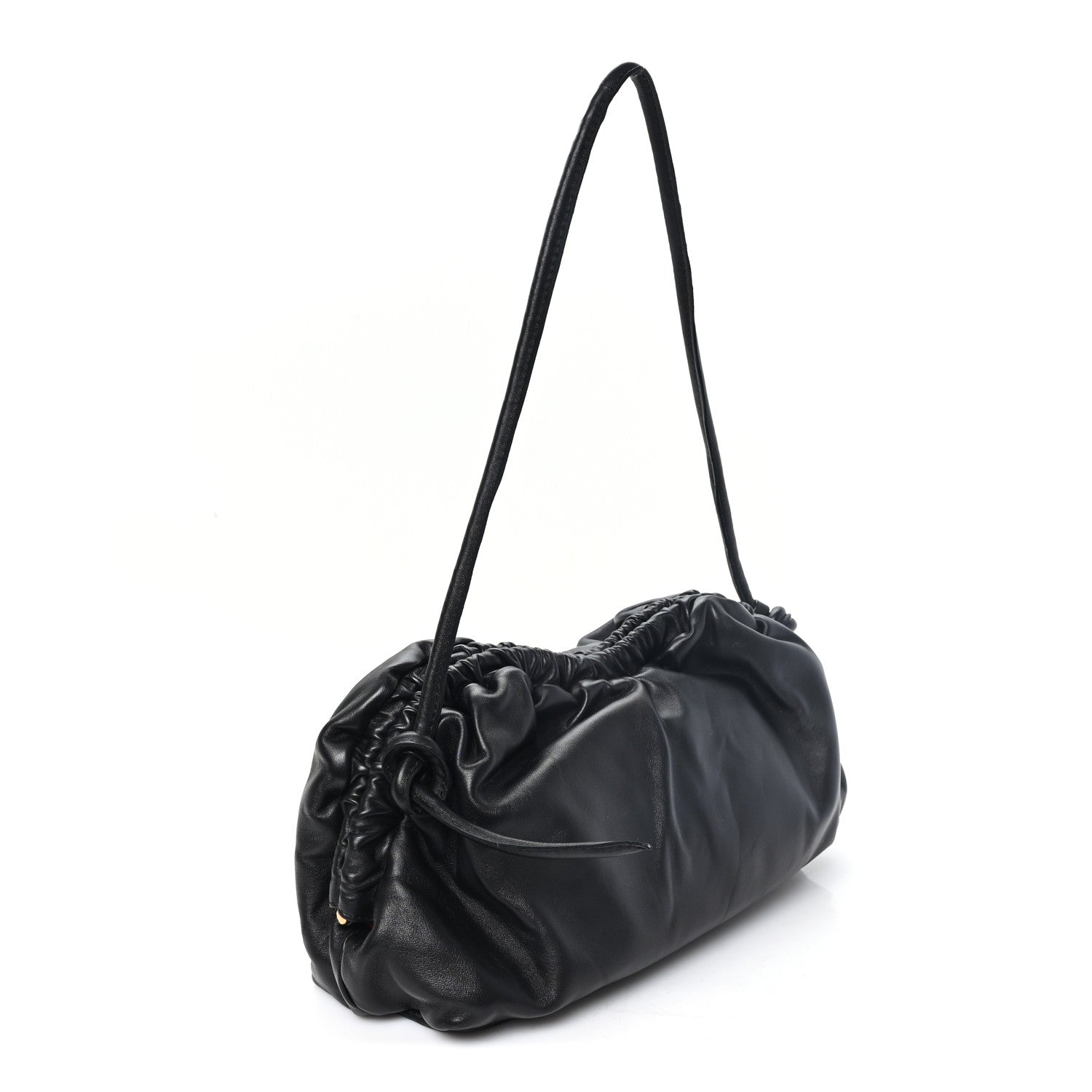 Mansur Gavriel Lambskin Cloud Clutch Black Flamma 3 of 9