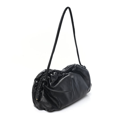 Mansur Gavriel Lambskin Cloud Clutch Black Flamma 3 of 9
