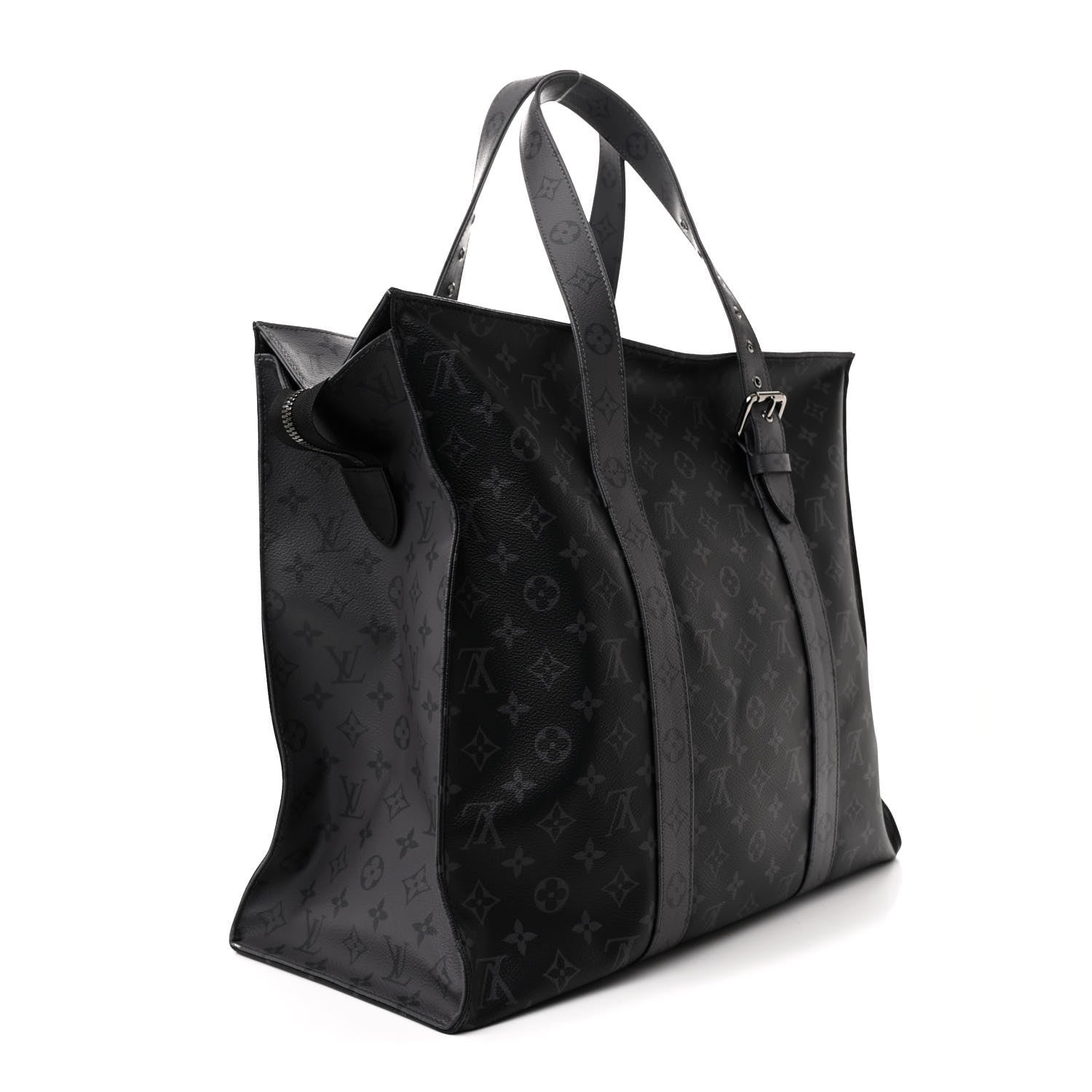 Louis Vuitton Monogram Eclipse Cabas Zippe GM Black 3 of 9