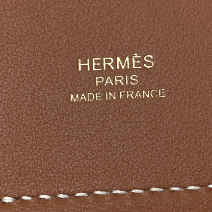 Hermes Swift Epsom Pocket Kelly Shoulder Strap Gold 4 of 7