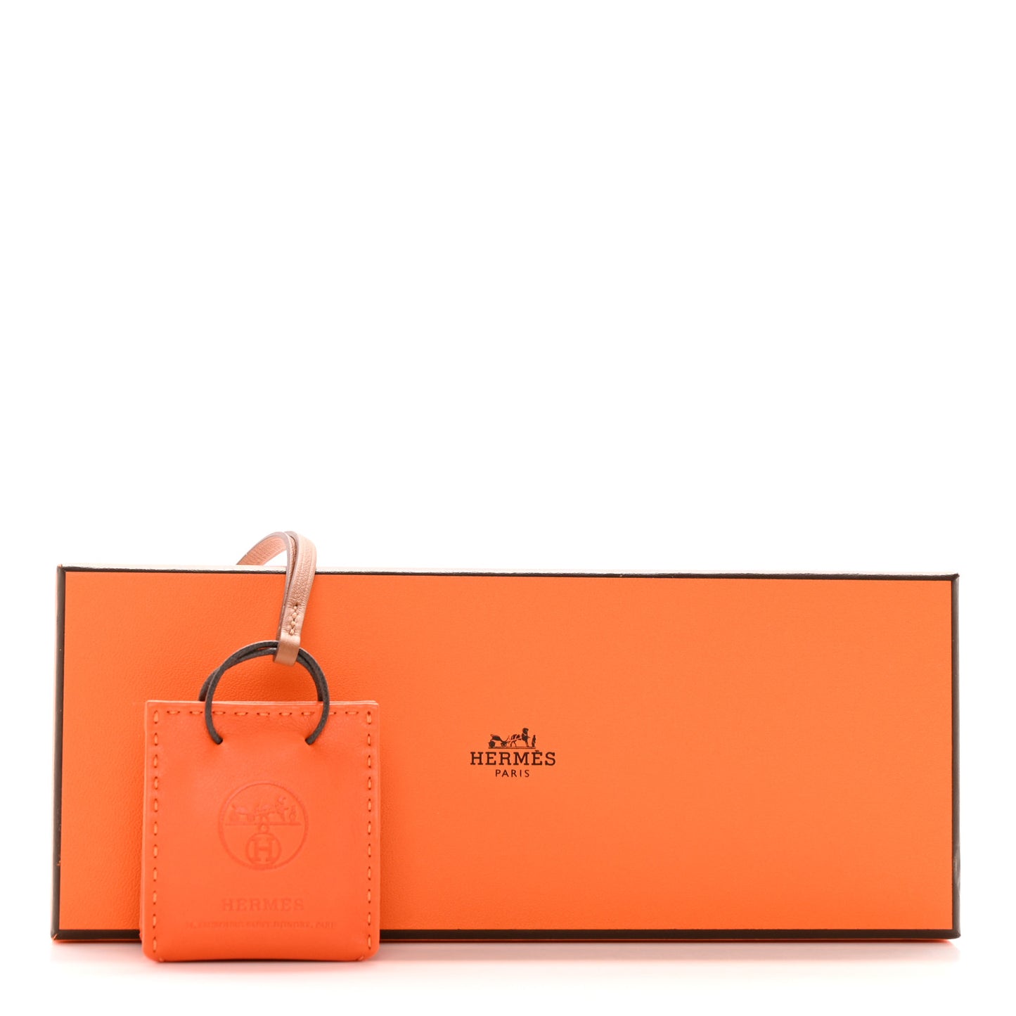 Milo Lambskin Swift Shopping Bag Charm Feu Gold