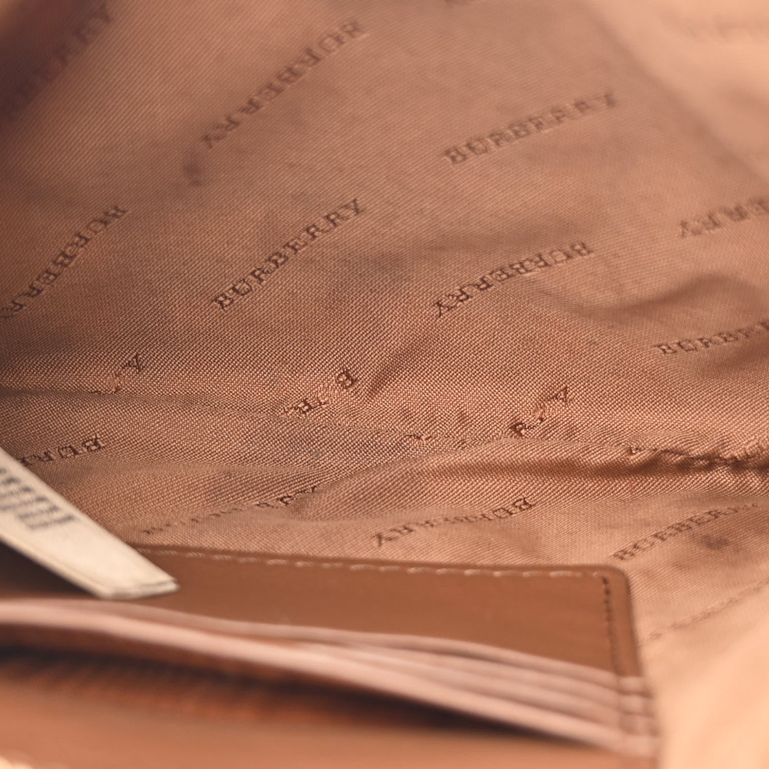 Burberry Horseferry Check Peyton Crossbody Clutch Bag Brown 5 of 10