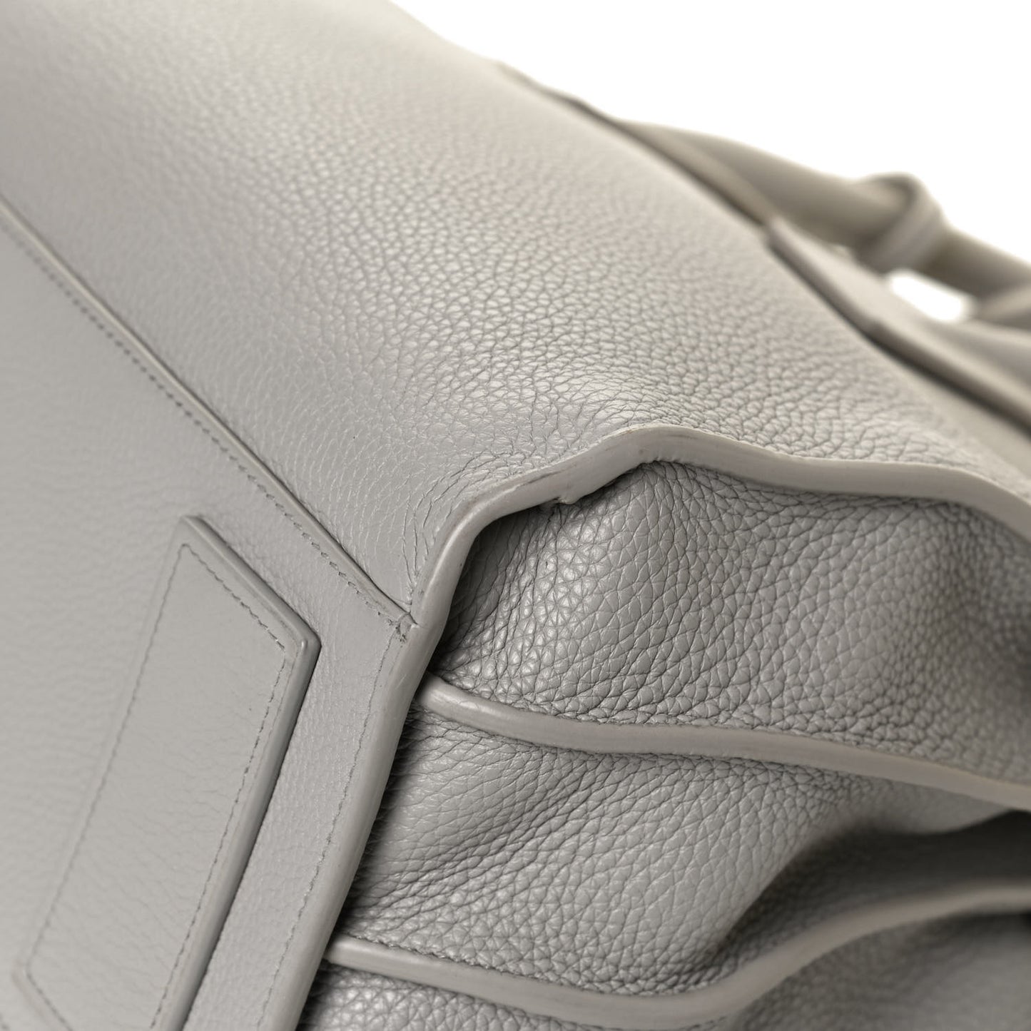 Grained Calfskin Small Supple Sac De Jour Mouse Grey