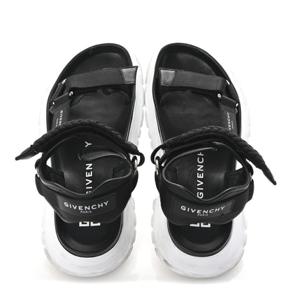 Givenchy Calfskin Canvas Braided Spectre Sandals 42 Black 2 of 11