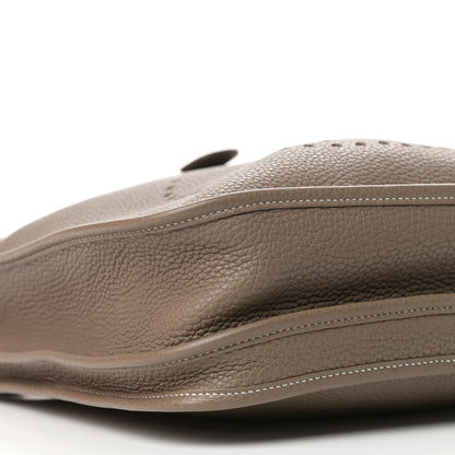 Hermes Taurillon Clemence Evelyne III PM Etoupe 7 of 9