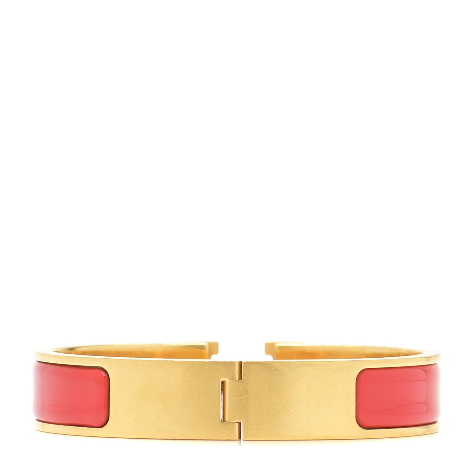 Hermes Enamel Narrow Clic Clac H Bracelet PM Red 3 of 7