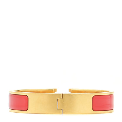 Hermes Enamel Narrow Clic Clac H Bracelet PM Red 3 of 7