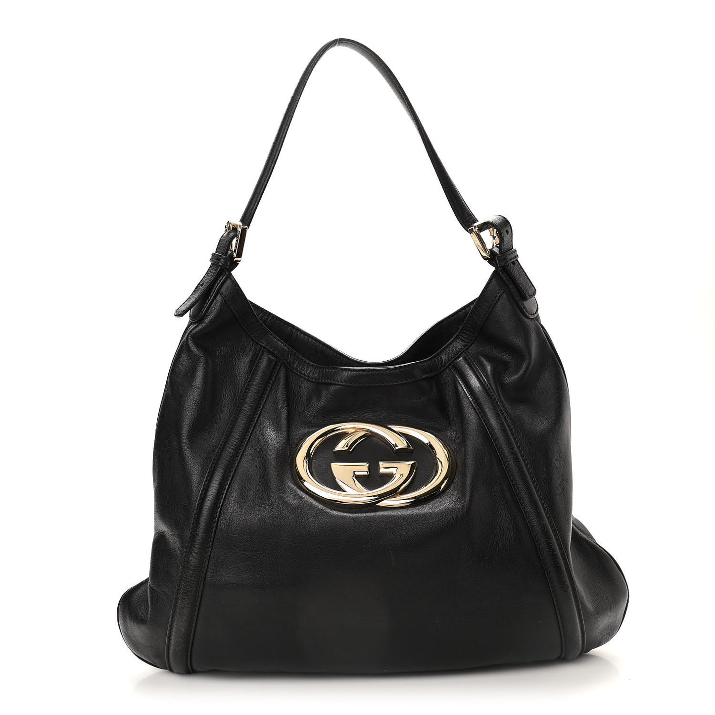 Calfskin Medium Britt Hobo Black