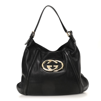 Gucci Calfskin Medium Britt Hobo Black 1 of 11