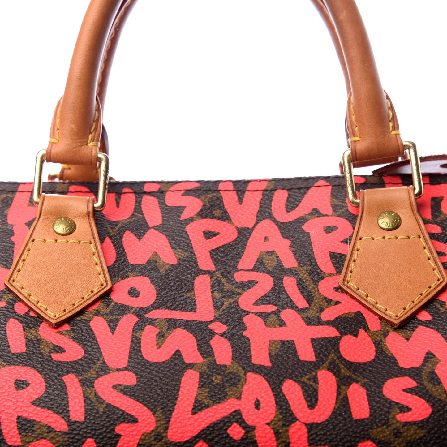 Monogram Graffiti Speedy 30 Fuchsia