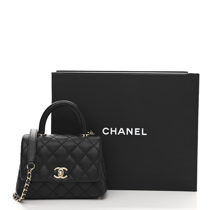 Chanel Caviar Quilted Extra Mini Coco Handle Flap Black 11 of 11