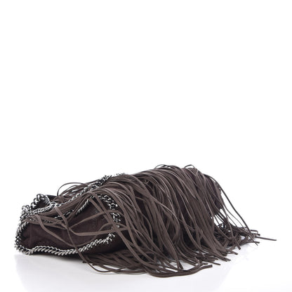 Stella McCartney Eco Suede Fringe Falabella Tote Brown 4 of 6