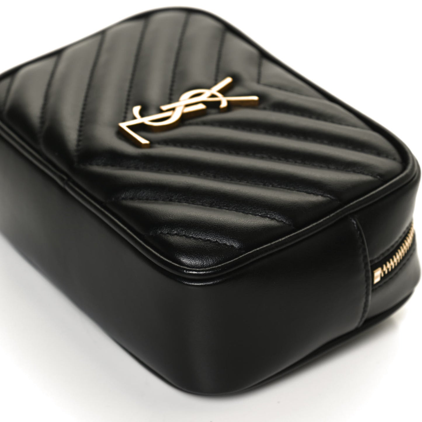 Calfskin Matelasse Monogram Lou Belt Bag Black