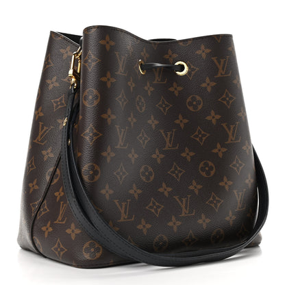 Louis Vuitton Monogram Neonoe MM Black 3 of 12