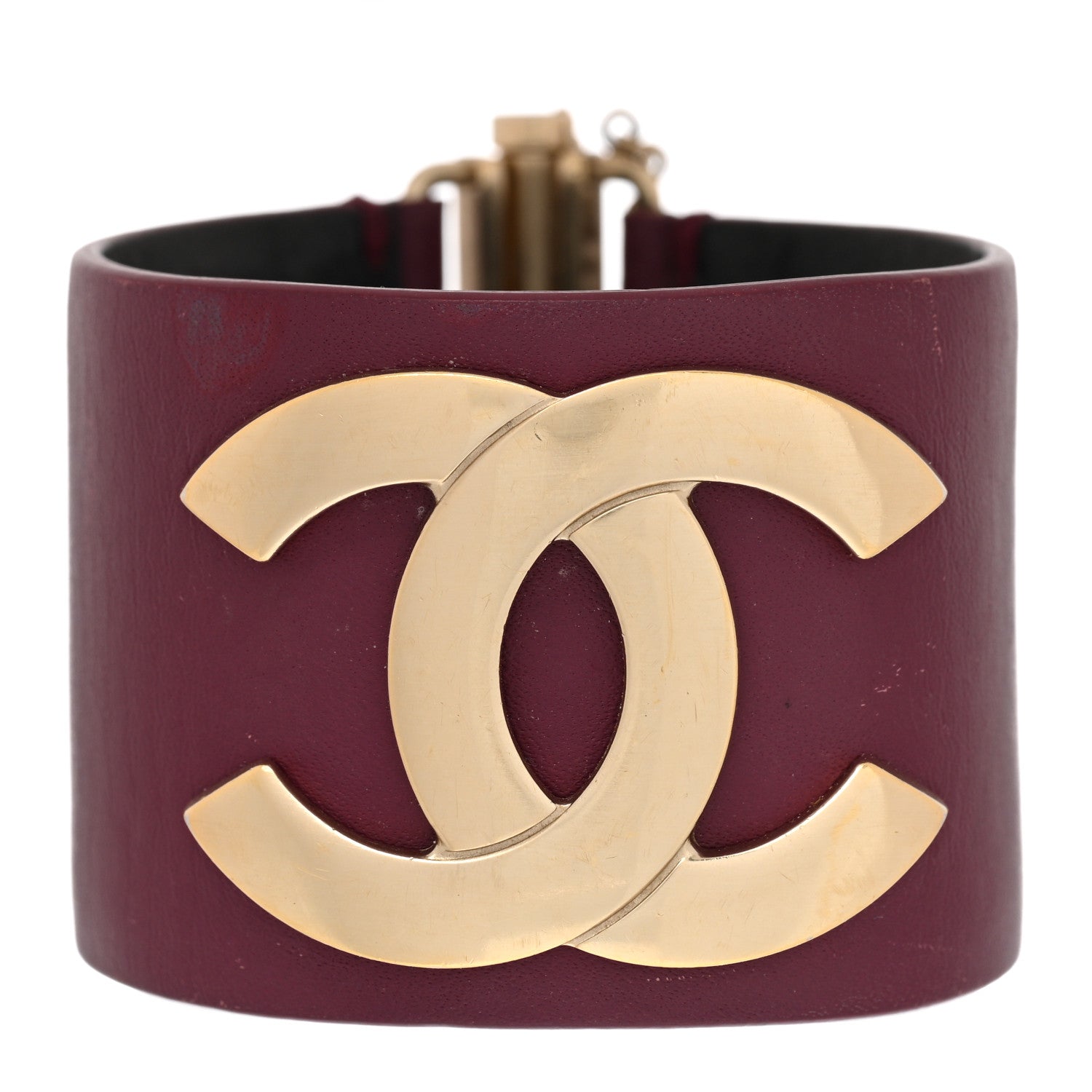 Chanel Calfskin CC Wide Cuff M Dark Pink 1397120 – FASHIONPHILE